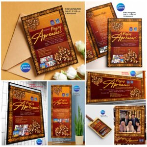 Template Program Majlis Apresiasi Canva Design Ukiran Kayu