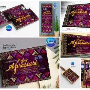 Template Program Majlis Apresiasi Canva Design Songket