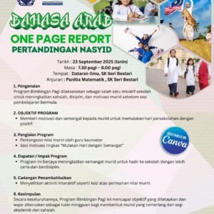 ONE PAGE REPORT (OPR) PANITIA BAHASA ARAB